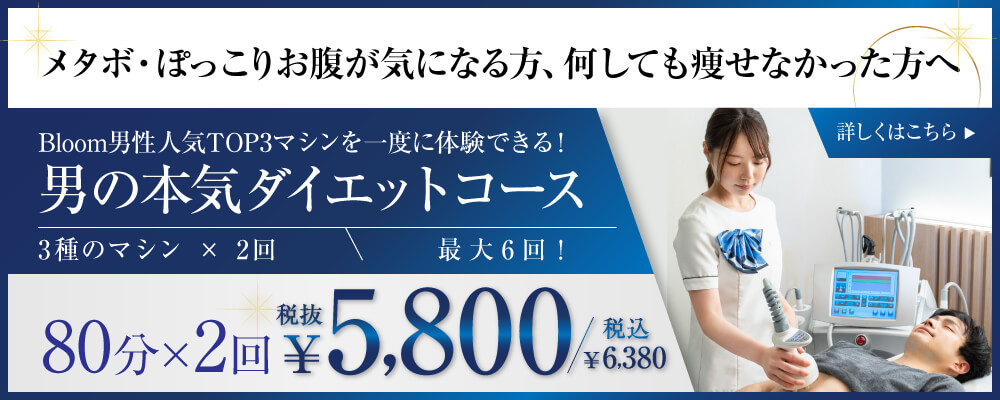男の本気ダイエットコース｜100分×2回